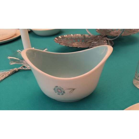 Vintage Taylor Smith Taylor Ever Yours Boutonniere Mid-Century Ceramic Gravy Bow - Picture 4 of 6